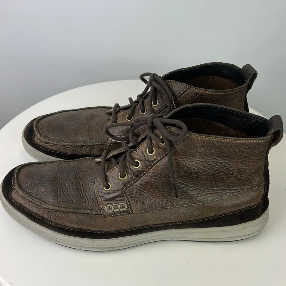 Men's Cole Haan X Nike Air Brown Leather Chukka Boots Size 13.5M